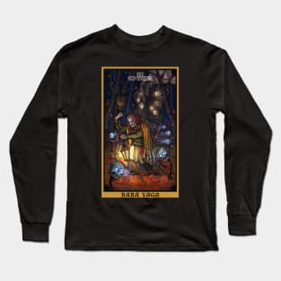 Baba Yaga The Hermit Tarot Card Long Sleeve T-Shirt